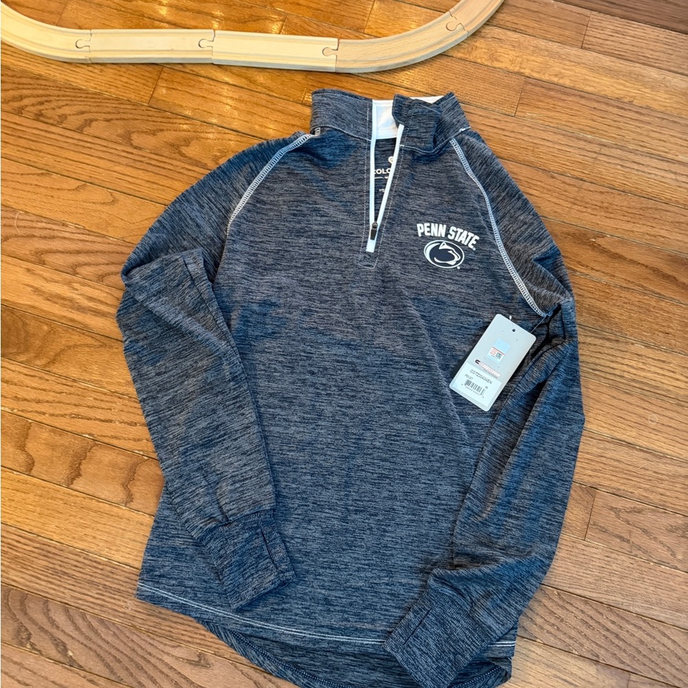 Colosseum Penn State Navy Quarter-Zip Pullover